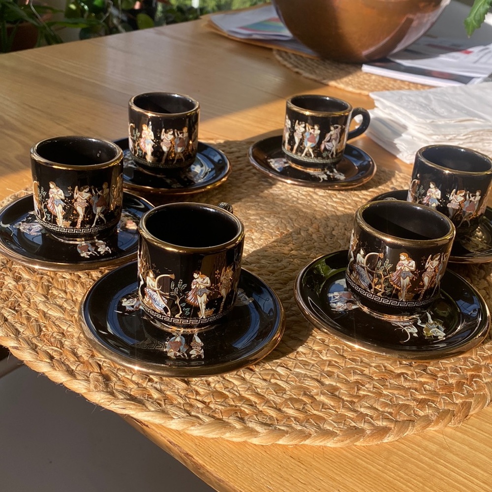 24K Greece Demitasse